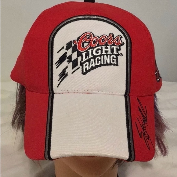 Coors Light NASCAR Red Hat Cap Sterling Martin #40 Chip Ganassi Racing Chase NEW - Picture 2 of 6